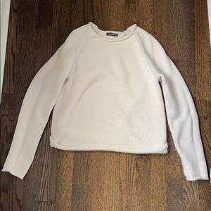 White J Crew sweater